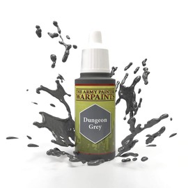 The Army Painter Dungeon Grey Warpaint - Acrylic Non-Toxic Heavily Pigmented Water Based Paint for Tabletop Roleplaying, Boardgames, and Wargames Miniature Model Painting