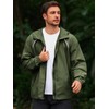 Yousify Mens Lightweight Jacket Full Zip Hooded Reflective Athletic Jacket
