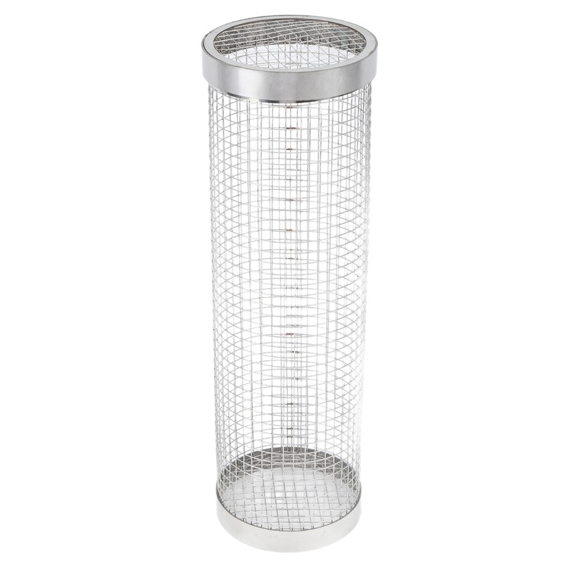 Barbecue Grilling Basket Cylinder Shaped Mesh Wire 304 Stainless Steel