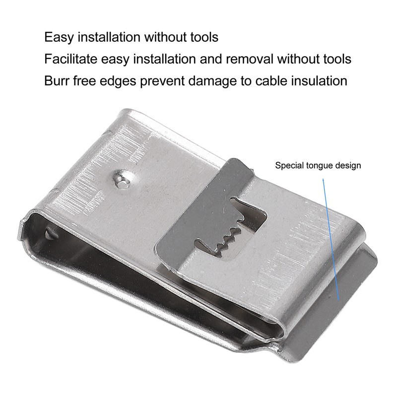 50Pcs Solar Panel Cable Clip for Electrical Cord Management Photovoltaic