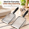 Stainless Steel Cat Litter Scoop Set for Easy Litter Box
