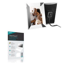BoxWave Screen Protector Compatible with Nixplay QHD (2K) Smart Wi-Fi Digital Frame (9.7 in) - ClearTouch Crystal Privacy (2-Pack), Privacy Screen Protector Flexible Film Clear