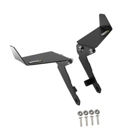 Motorcycle Adjustable Fairing for Aprilia RSV4, RSV1000 Tuono V4 (2009-2020) - Premium Aluminum Alloy Motorcycle Winglets for Aprilia (Black)