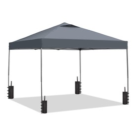 GDY 12X12 Pop Up Canopy Tent, Outdoor Canopy Tent, Commercial Instant Gazebos, Portable Shelter Canopies, for Patio/Outdoor/Wedding Parties and Events,Grey.