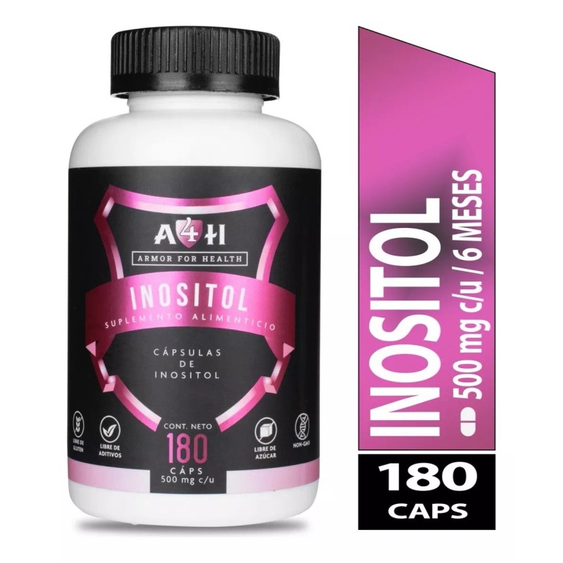 Armor For Health Inositol 180 Cápsulas De 500mg. A4h Inositol