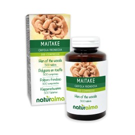 Maitake or rattling sponge (Grifola frondosa or Polyporus frondosus) Mushroom Naturalma | 150 g | 300 tablets of 500 mg | Dietary Supplement | Natural and Vegan
