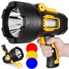 Rechargeable Spotlight, 99000 Lumens Super Bright Led Spotlights Flashlight with