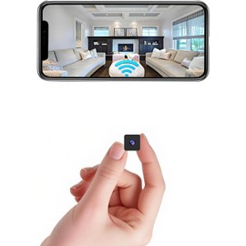 Mini Camera Wireless 1080P Camera Home Security WiFi Mini Nanny Camera Application Control Intelligent Motion Detection SD Storage Night Vision Mini Camera is Suitable For Baby's Office Indoor Outdoor