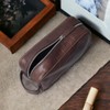 bark&bison Leather Travel Toiletry Bag - Handcrafted from Finest Full