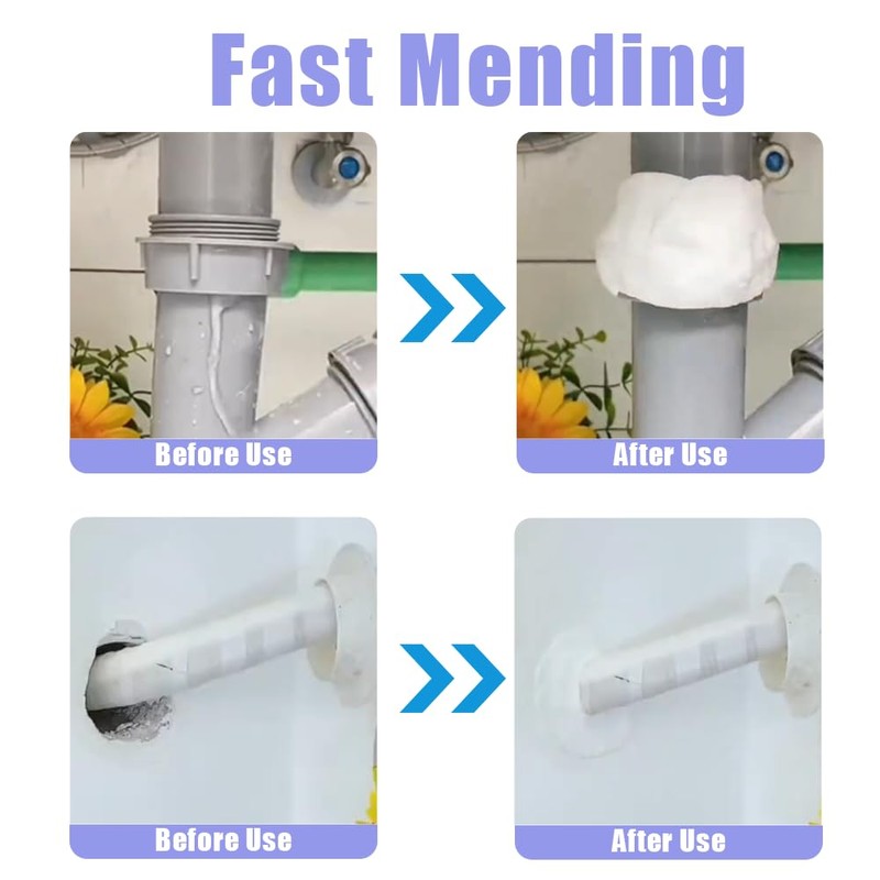 White Waterproof Duct Seal Putty (3 pcs), Moldable Plumbers Putty