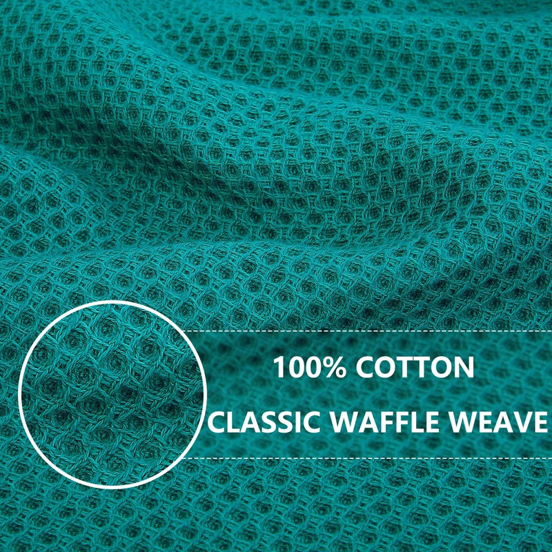 Moosfor 100% Cotton Tea Towels, Highly Absorbent Soft Dish Cloths,