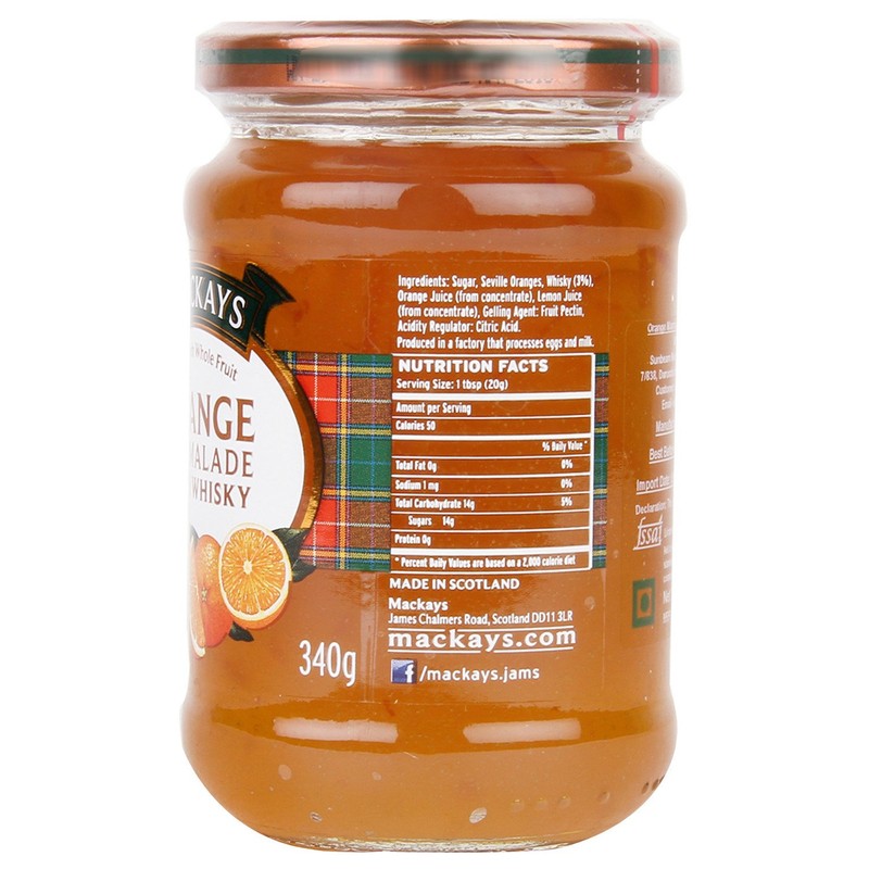 MACKAYS Orange Marmalade with Whisky, 12 Oz