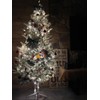 ZANZER 24Pcs 40mm Shiny Silver Christmas Tree Balls, Shatterproof Plastic