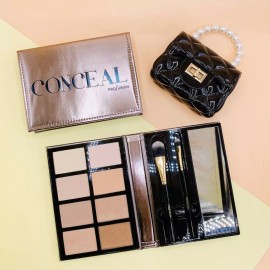 Profusion Estuche Bronzer Iluminador Y Brochas Profecional Conceal
