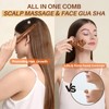 Olaemuo 4 in 1 Gua Sha Tool for Face,Scalp Massager