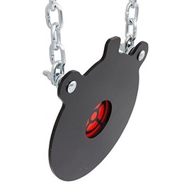 Ar500 Steel Targets for Shooting - Bullseye Gong Target - 10 X 3/16 Ar400 - Reactive Target for 22lr 22 Caliber Rimfire Airgun Pellet 9mm 380 - Includes Mounting Chains - Shootingtargets7