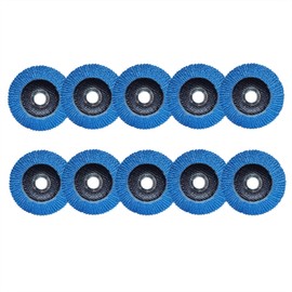 ROZZLOOM 40 Grit Zirconia Flap Discs 4 1/2, Flap Discs 4.5" x 7/8" for Angle Grinder, Sanding Discs 4 1/2 Inch Grinding Wheels for Cleaning,Finishing,Rust Removal,Deburring-10PCS