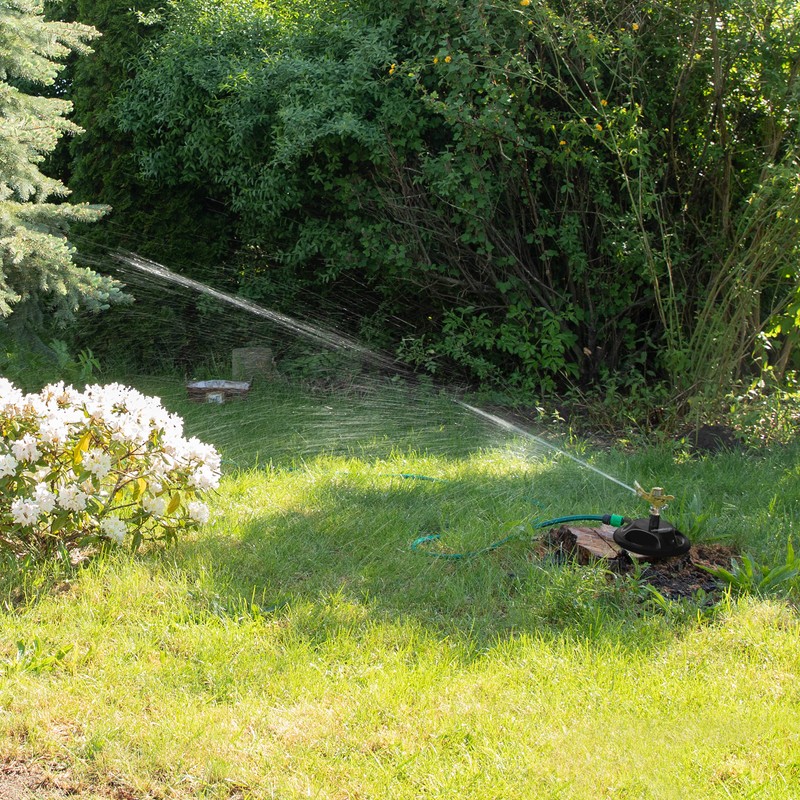 Relaxdays Lawn Sprinkler Impulse Sprinkler, Irrigation of Large Areas up