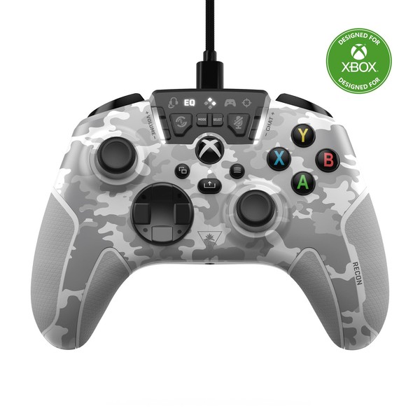 Turtle Beach Recon Controller Wired Game Controller - Xbox Series X, Xbox Series S, Xbox One & Windows - Audio Enhancements, Remappable Buttons, Superhuman Hearing – Arctic Camo