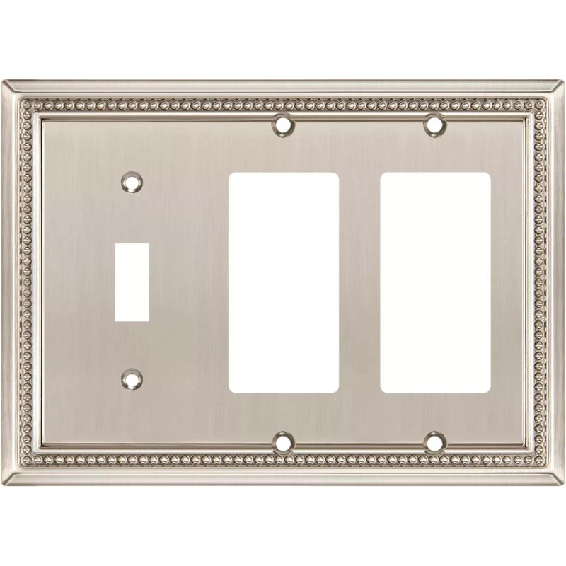 Henne Bery Sunken Pearls Decorative Wall Plate Outlet Cover Satin