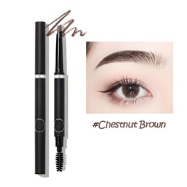 All-Day Wear Precision Eyebrow Pen with Diamond-Shaped Tip, Waterproof, Smudge-Proof for Natural, Defined Brows(Chestnut Brown)