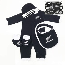 All Blacks Baby 4 Piece Gift Box Black