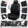 Airy Cool Memory Foam Seat Covers, Leather Mesh Thick Car