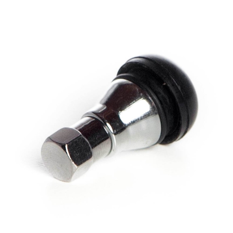 Circuit Performance Shorty Chrome Valve Stems TR412 22mm Low Profile