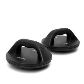 STRYVE Push-Up 360 - Rotating Push-Up Handles for Effective Full Body Workout, Non-Slip & Flexible - Removable Attachment for Unstable Pushups, 360° Rotation, Unisex, Black