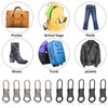Ouligay 10pcs Zipper Pull Replacement Detachable Zipper Pull Tab Metal