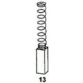 Asein Carbon Brushes 0241 for Black & Decker & ELU Powertools - 0.25x0.25x0.51'' - 6.3x6.3x13mm