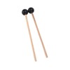 2Pcs Ethereal Drumstick Maple Percussion Drum Sticks Rubber Round Head