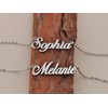 HUAN XUN Unique Name Jewelry Gifts Silver Pendant Name Necklace