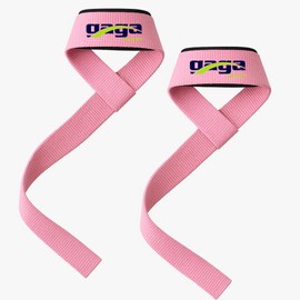 Gagasport Wrist Straps for Weightlifting – Cotton Gym Straps for Strength Training, Powerlifting, Deadlifts & Workout – Lifting Straps for Men & Women (Pink)