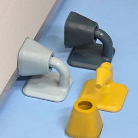 Interior Punch-Free Horseshoe Door Stopper for Front & Room Doors Random Color 5ea