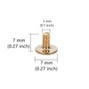 Bullet Cone Spikes Rivets, 60 Sets 7 x 10 mm