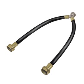 “Y” Mixer Hose, Mix Hot and Cold Water-Washer Braided Rubber Inlet Hose ¾” with Brass Couplings