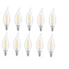 Elegant Furniture LED E12 Candelabra, Flame TIP, 2700K, 300, CRI80,