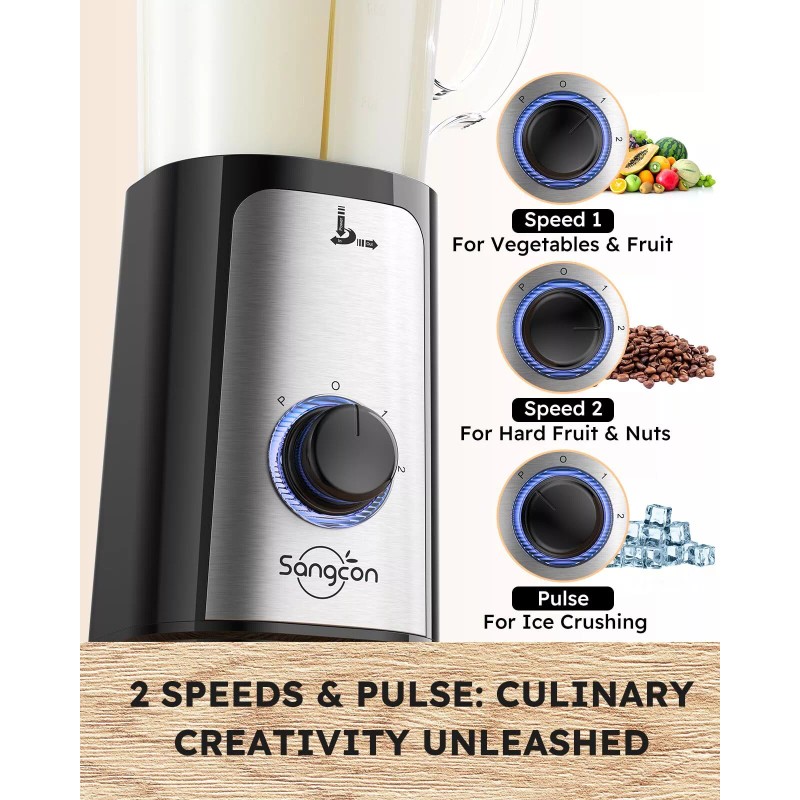 SANGCON 5 in 1 Blender and Food Processor Combo for
