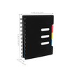 Gadpiparty Divided Notebook with Cover Subject Journal Dividers Portable Note