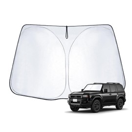 ECOZEN Rankle 250 Sunshade for Windshield Car Sun Shade Land Cruiser 250 Front Sun Shade UV Protection, Light Blocking, Insulation, One Touch, Easy Installation, Storage, Foldable, Land Cruiser Prado