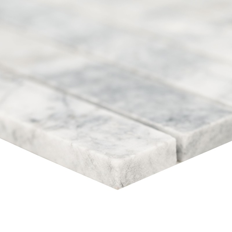 MSI Capri Blue Stacked Pattern Honed Marble Tile for Kitchen