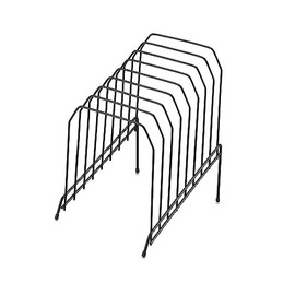 Staples; Metal Incline Desktop File Sorter, 8 Compartments, Black
