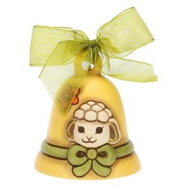 THUN Easter Limited Edition 2023, Yellow Bell Made of Ceramic, Hand-Decorated, Easter Line, 7.2 x 7.2 x 8 cm H