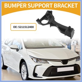 PARSLUCK Bumper Support Bracket No.5211512400 - Right Passenger Side Bumper Bracket - for Toyota Corolla 2003-2007 ABS Plastic Black - 1 Pc Stable