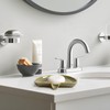 Ceramic Soap Dish with Drainage – Half Moon Soap Holder