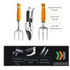 Ukoke Heavy Duty 12-Piece Garden Tool Kit with Storage Apron,