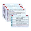5 Pack ACLS Reference Card Heart CPR Code Blue EMT/RN/MD