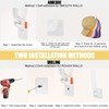 Hat Rack for Baseball Cap, Adhesive Ball Caps Holder on