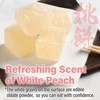 YAMASAN KYOTO UJI Japanese Mochi Candy Individually Wrapped, Momo White